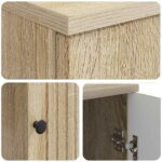 vidaXL Stôl s poličkou Sonoma 142,5 x 50 x 75 cm Kompozitné drevo – Obrázok 7