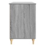 vidaXL Stôl s poličkou Sivá sonoma 142,5 x 50 x 75 cm Kompozitné drevo – Obrázok 5
