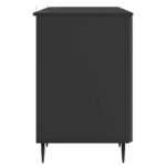 vidaXL Stôl s poličkou Čierna 142,5 x 50 x 75 cm Kompozitné drevo – Obrázok 5