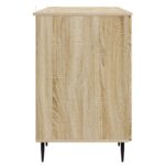 vidaXL Stôl s poličkou Dub sonoma 142,5 x 50 x 75 cm Kompozitné drevo – Obrázok 5