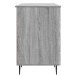 vidaXL Stôl s poličkou Sivá sonoma 142,5 x 50 x 75 cm Kompozitné drevo – Obrázok 5