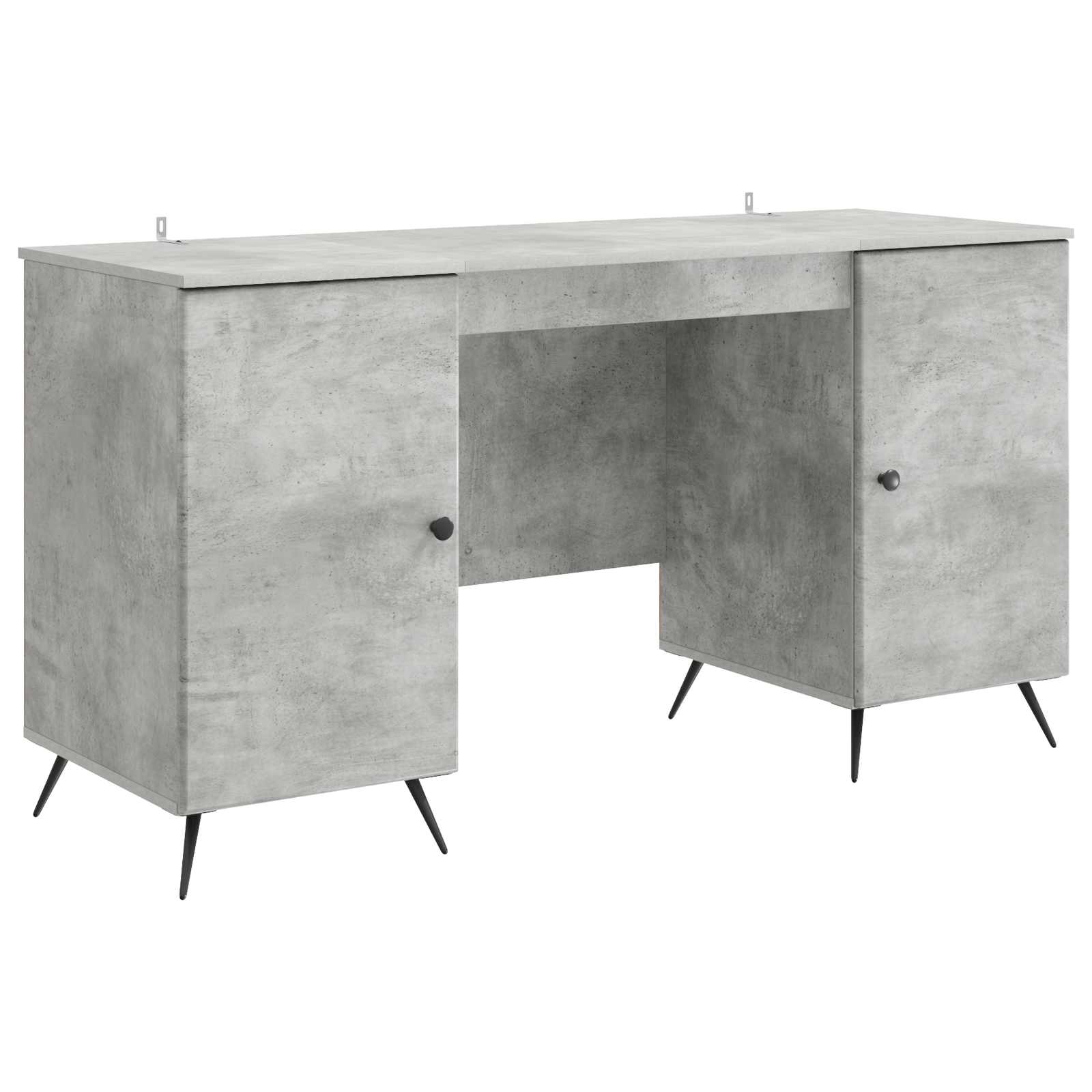 3414633_1.jpg vidaXL Stôl Betónovo sivá 142,5 x 50 x 75 cm Kompozitné drevo – Obrázok 1