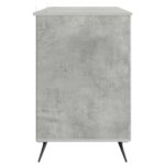 vidaXL Stôl Betónovo sivá 142,5 x 50 x 75 cm Kompozitné drevo – Obrázok 5
