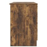 vidaXL Stôl s poličkou Dymový dub 142,5 x 50 x 75 cm Kompozitné drevo – Obrázok 5