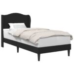 vidaXL Rám postele s čelnou doskou Čierna 90 x 190 cm Umelá koža – Obrázok 2