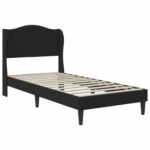 vidaXL Rám postele s čelnou doskou Čierna 90 x 190 cm Umelá koža – Obrázok 3