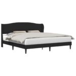 vidaXL Rám postele s čelnou doskou Čierna 180 x 200 cm Umelá koža – Obrázok 2