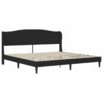 vidaXL Rám postele s čelnou doskou Čierna 180 x 200 cm Umelá koža – Obrázok 3