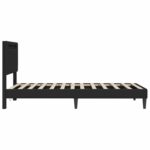 vidaXL Rám postele Čierna 90 x 190 cm Umelá koža – Obrázok 7