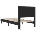 vidaXL Rám postele Čierna 90 x 190 cm Umelá koža – Obrázok 8