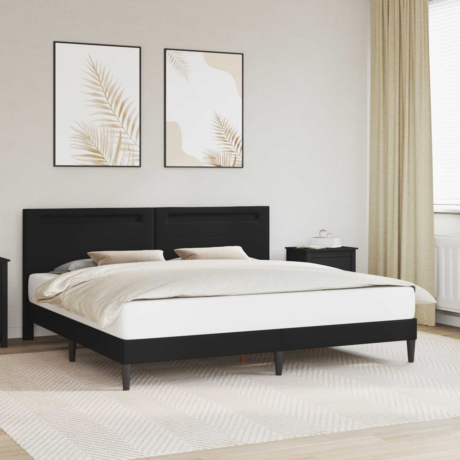 3414701_1.jpg vidaXL Rám postele Čierna 180 x 200 cm Umelá koža – Obrázok 1