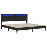 vidaXL Rám postele Čierna 180 x 200 cm Umelá koža – Obrázok 5