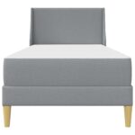 vidaXL Rám postele s matracom Svetlosivá 80x 200 cm Polyester – Obrázok 6