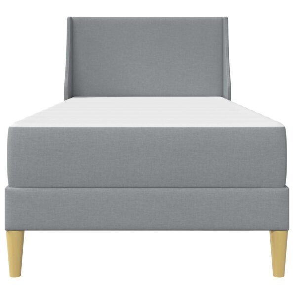 vidaXL Rám postele s matracom Svetlosivá 80x 200 cm Polyester – Obrázok 6