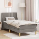 vidaXL Rám postele s matracom Sivohnedá 80x 200 cm Polyester