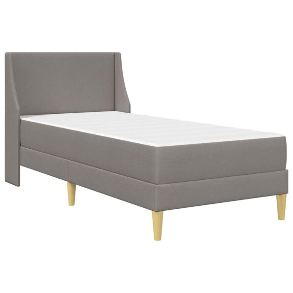 vidaXL Rám postele s matracom Sivohnedá 80x 200 cm Polyester – Obrázok 3