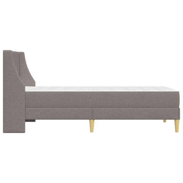 vidaXL Rám postele s matracom Sivohnedá 80x 200 cm Polyester – Obrázok 7