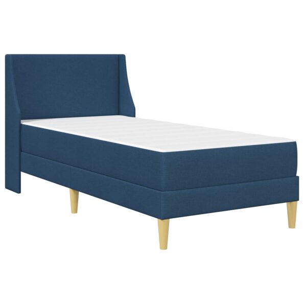 vidaXL Rám postele s matracom Modrá 80x 200 cm Polyester – Obrázok 3