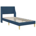 vidaXL Rám postele s matracom Modrá 80x 200 cm Polyester – Obrázok 4