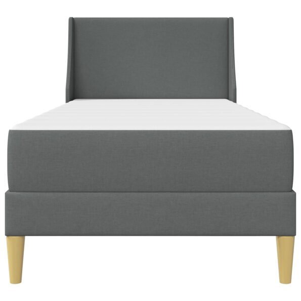 vidaXL Rám postele s matracom Biely 90 x 190 cm Polyester – Obrázok 6
