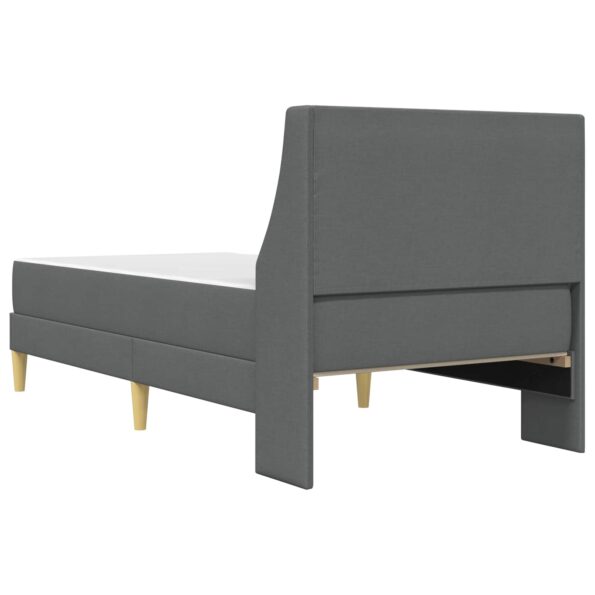 vidaXL Rám postele s matracom Biely 90 x 190 cm Polyester – Obrázok 8