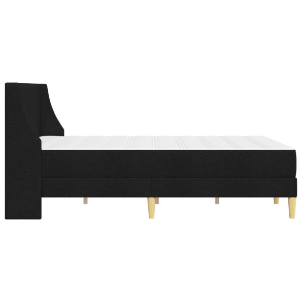 vidaXL Rám postele s matracom Čierny 120 x 190 cm Polyester – Obrázok 7