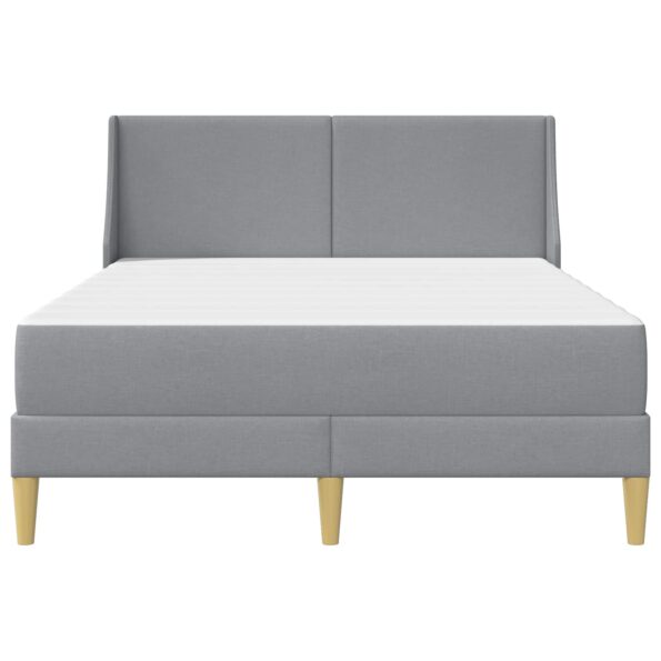 vidaXL Rám postele s matracom Svetlosivá 140 x 200 cm Polyester – Obrázok 6