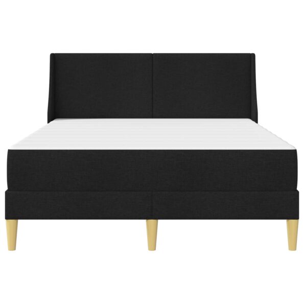 vidaXL Rám postele s matracom Čierny 160 x 200 cm Polyester – Obrázok 6