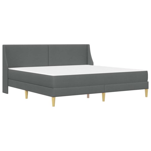vidaXL Rám postele s matracom Tmavo šedá 180 x 200 cm Polyester – Obrázok 3