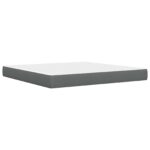 vidaXL Rám postele s matracom Tmavo šedá 180 x 200 cm Polyester – Obrázok 5