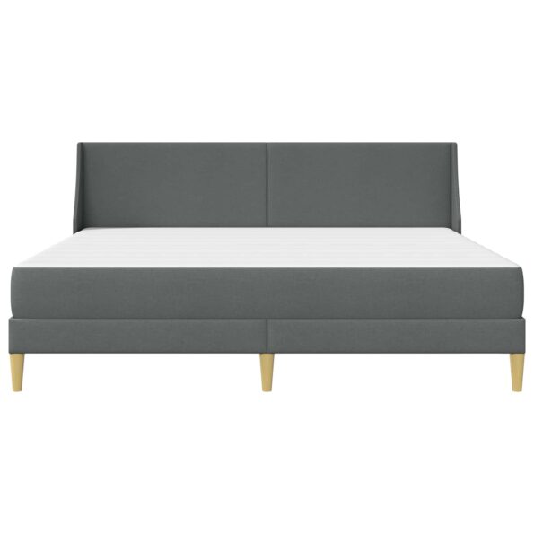 vidaXL Rám postele s matracom Tmavo šedá 180 x 200 cm Polyester – Obrázok 6