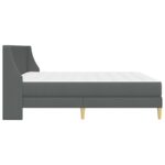 vidaXL Rám postele s matracom Tmavo šedá 180 x 200 cm Polyester – Obrázok 7