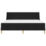 vidaXL Rám postele s matracom Čierny 180 x 200 cm Polyester – Obrázok 6