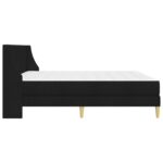 vidaXL Rám postele s matracom Čierny 180 x 200 cm Polyester – Obrázok 7