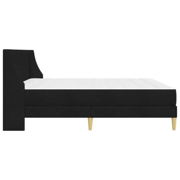 vidaXL Rám postele s matracom Čierny 180 x 200 cm Polyester – Obrázok 7