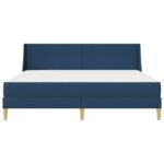vidaXL Rám postele s matracom Modrá 180 x 200 cm Polyester – Obrázok 6