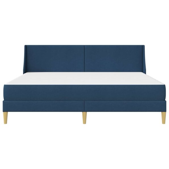 vidaXL Rám postele s matracom Modrá 180 x 200 cm Polyester – Obrázok 6