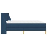 vidaXL Rám postele s matracom Modrá 180 x 200 cm Polyester – Obrázok 7
