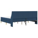 vidaXL Rám postele s matracom Modrá 180 x 200 cm Polyester – Obrázok 8