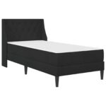 vidaXL Rám postele s matracom s matracmi Čierny 90 x 190 cm Zamat – Obrázok 3