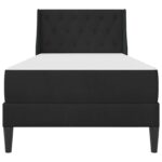 vidaXL Rám postele s matracom s matracmi Čierny 90 x 190 cm Zamat – Obrázok 6