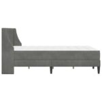 vidaXL Rám postele s matracom s matracmi Tmavo šedá 120 x 190 cm Zamat – Obrázok 7