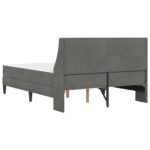 vidaXL Rám postele s matracom s matracmi Tmavo šedá 120 x 190 cm Zamat – Obrázok 8