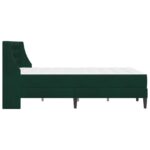vidaXL Rám postele s matracom Tmavozelená 140 x 190 cm Zamat – Obrázok 7