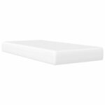 vidaXL Rám postele s matracom Biela 80 x 200 cm Umelá koža – Obrázok 7