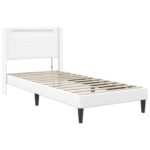 vidaXL Rám postele s matracom Biela 90 x 190 cm Umelá koža – Obrázok 6