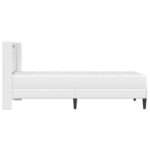 vidaXL Rám postele s matracom Biela 90 x 190 cm Umelá koža – Obrázok 9