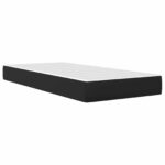 vidaXL Rám postele s matracom Čierna 100 x 200 cm Umelá koža – Obrázok 6