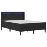 vidaXL Rám postele s matracom Čierna 120 x 190 cm Umelá koža – Obrázok 5