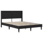 vidaXL Rám postele s matracom Čierna 120 x 190 cm Umelá koža – Obrázok 6